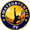 Amateurtennis.tv logo, it shows the word 'Amateurtennis.tv' in a circular design.